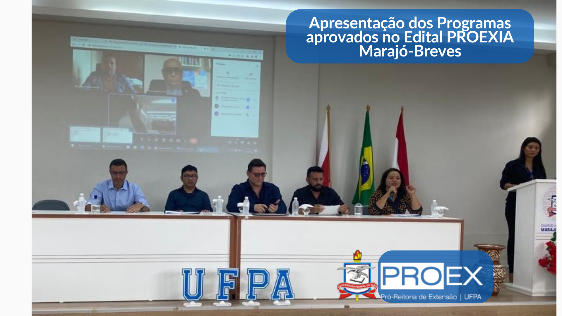 Apresentação dos Programas Aprovados no Edital PROEXIA Marajó-Breves