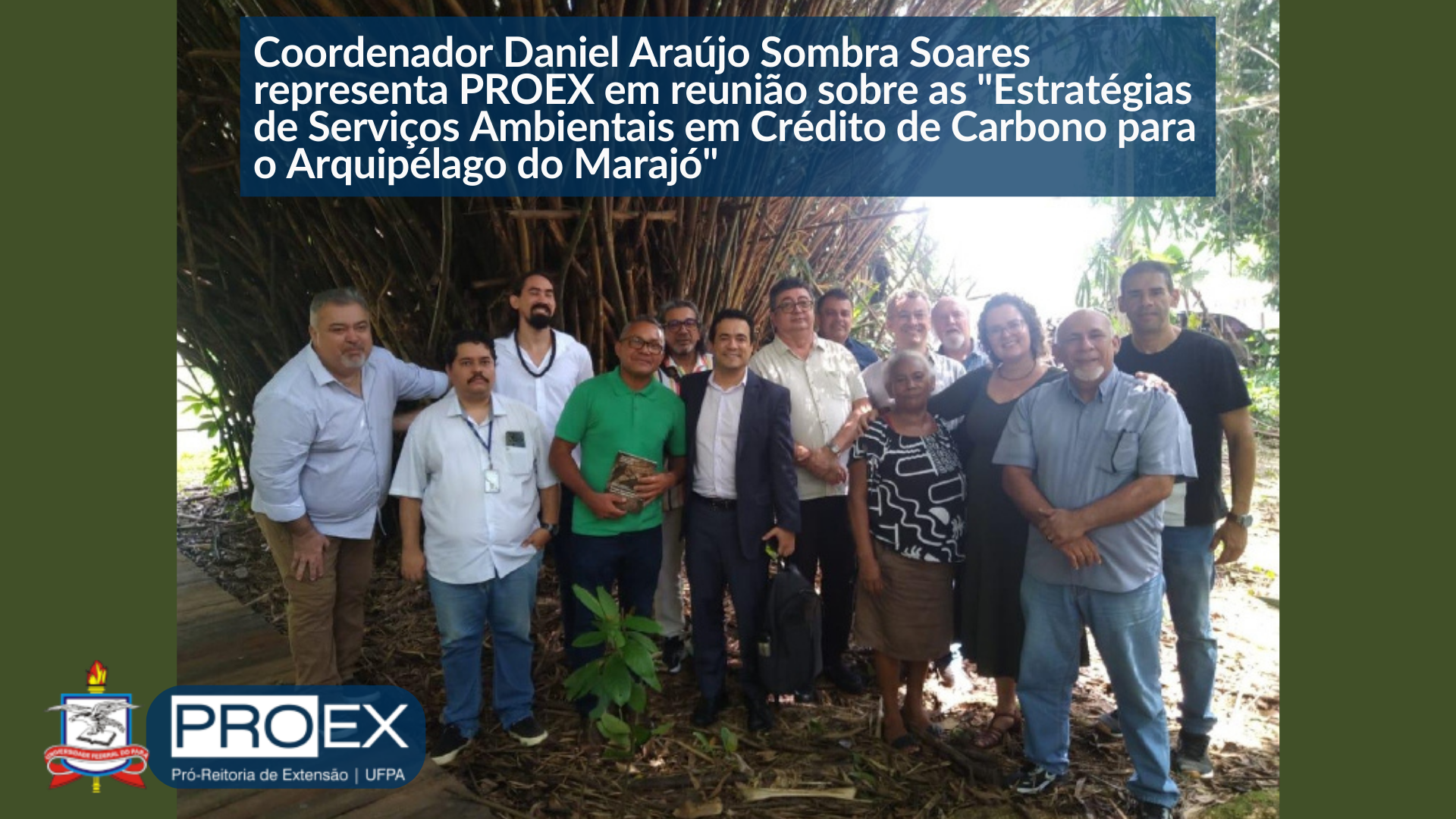 Coordenador Daniel Araújo Sombra Soares representa PROEX em reunião sobre as 