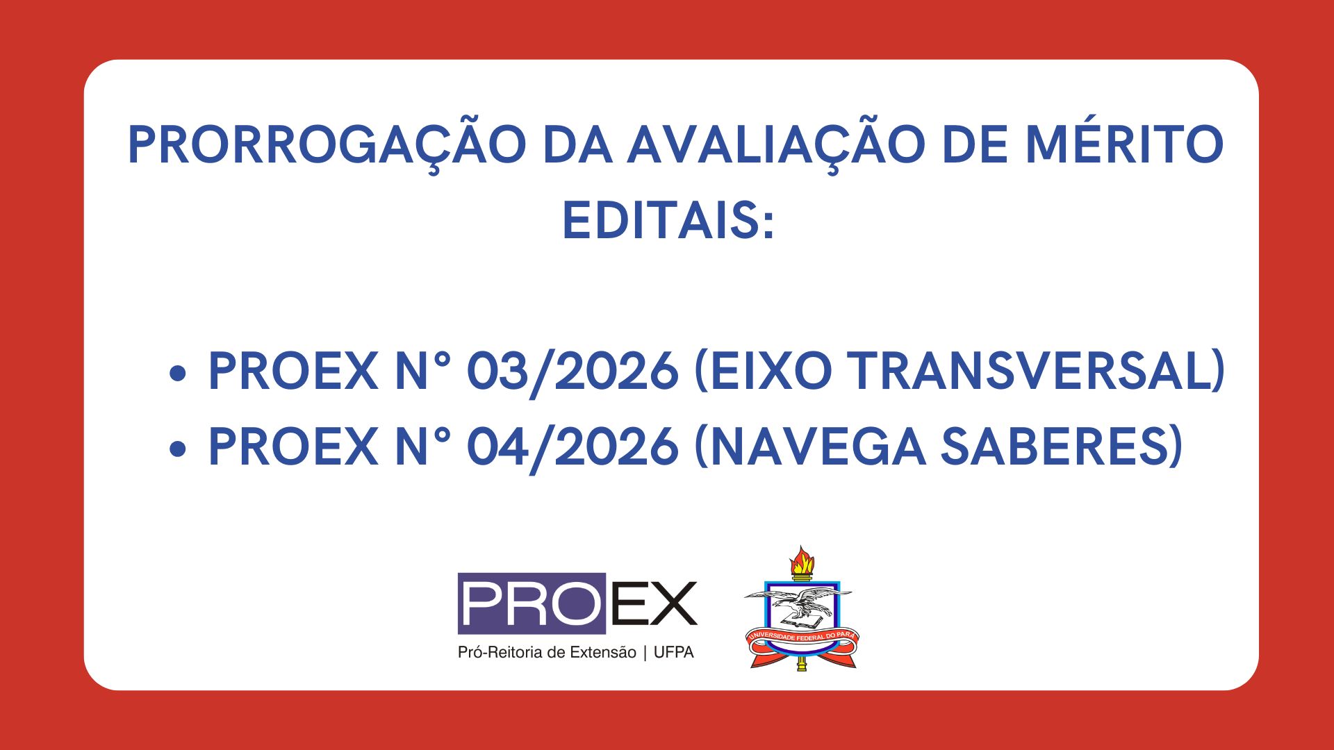 Adiamento do  Resultado Preliminar da Fase de Análise de Mérito