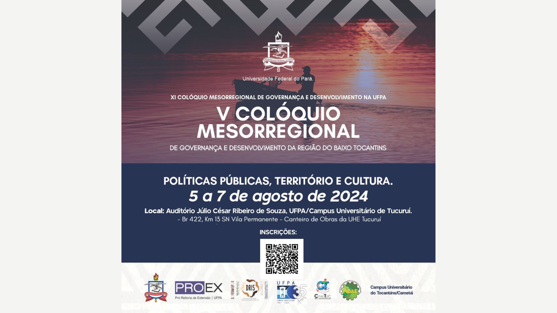 XI COLÓQUIO MESORREGIONAL DE GOVERNANÇA E DESENVOLVIMENTO NA UFPA / V COLÓQUIO MESORREGIONAL DE GOVERNANÇA E DESENVOLVIMENTO DA REGIÃO DO BAIXO TOCANTINS: POLÍTICAS PÚBLICAS, TERRITÓRIO E CULTURA